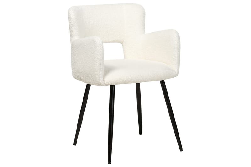Sett med 2 spisestoler Bouclé Sanilac - Møbler - Stoler & lenestoler - Spisestuestoler & kjøkkenstoler