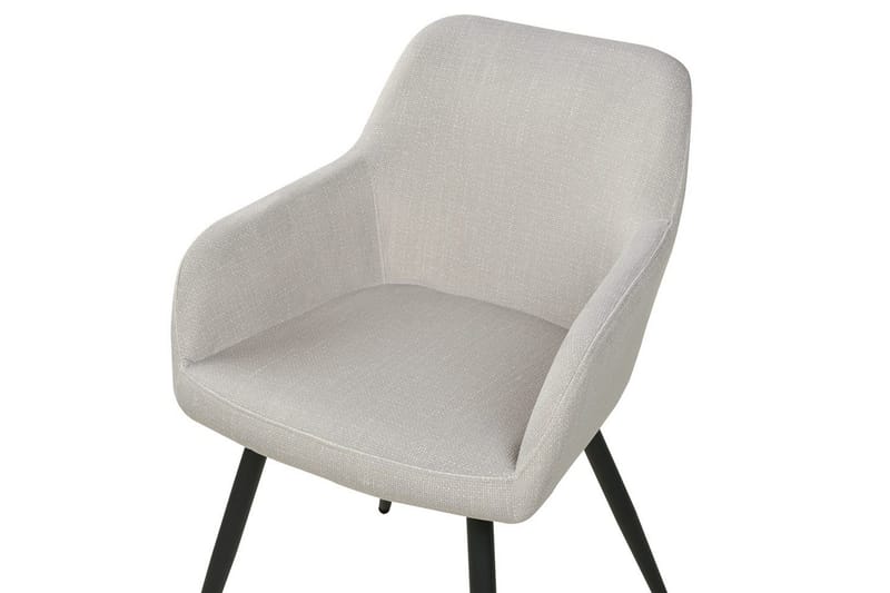 Sett med 2 spisestoler Casmalia - Beige, svart - Møbler - Stoler & lenestoler - Spisestuestoler & kjøkkenstoler