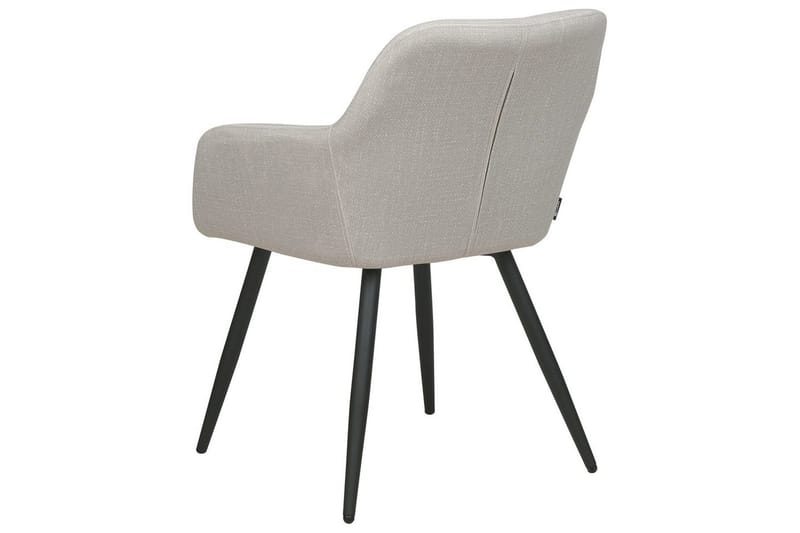 Sett med 2 spisestoler Casmalia - Beige, svart - Møbler - Stoler & lenestoler - Spisestuestoler & kjøkkenstoler