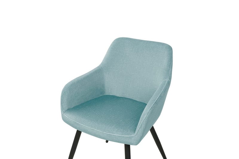 Sett med 2 spisestoler Casmalia - Blå, Svart - Møbler - Stoler & lenestoler - Spisestuestoler & kjøkkenstoler