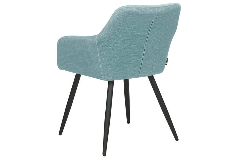 Sett med 2 spisestoler Casmalia - Blå, Svart - Møbler - Stoler & lenestoler - Spisestuestoler & kjøkkenstoler