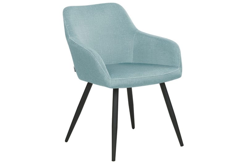 Sett med 2 spisestoler Casmalia - Blå, Svart - Møbler - Stoler & lenestoler - Spisestuestoler & kjøkkenstoler