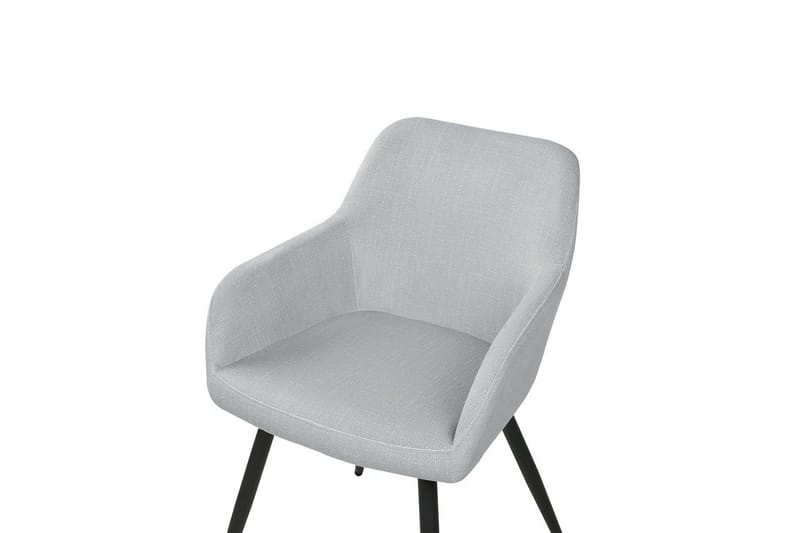 Sett med 2 spisestoler Casmalia - Grå, svart - Møbler - Stoler & lenestoler - Spisestuestoler & kjøkkenstoler