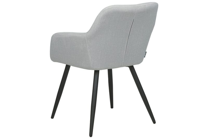 Sett med 2 spisestoler Casmalia - Grå, svart - Møbler - Stoler & lenestoler - Spisestuestoler & kjøkkenstoler