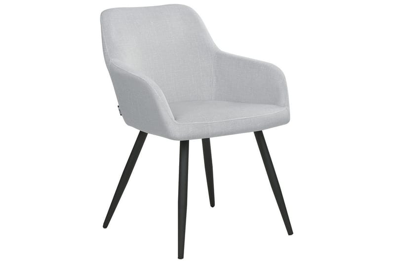 Sett med 2 spisestoler Casmalia - Grå, svart - Møbler - Stoler & lenestoler - Spisestuestoler & kjøkkenstoler