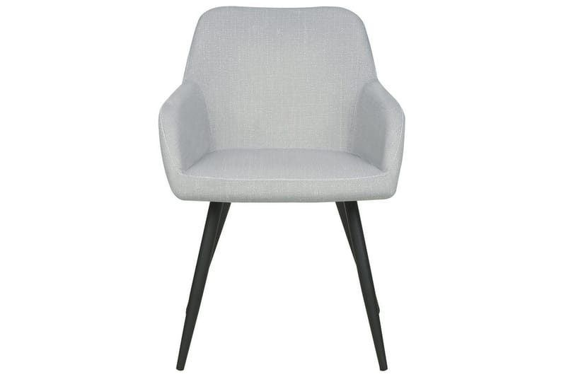 Sett med 2 spisestoler Casmalia - Grå, svart - Møbler - Stoler & lenestoler - Spisestuestoler & kjøkkenstoler