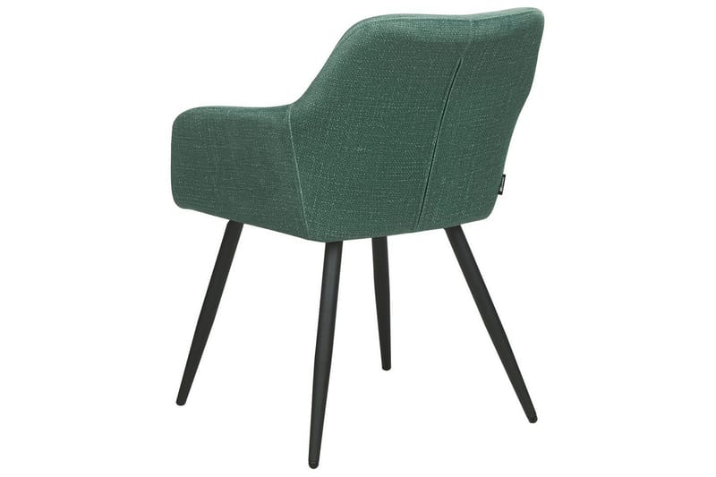Sett med 2 spisestoler Casmalia - Grønn, svart - Møbler - Stoler & lenestoler - Spisestuestoler & kjøkkenstoler