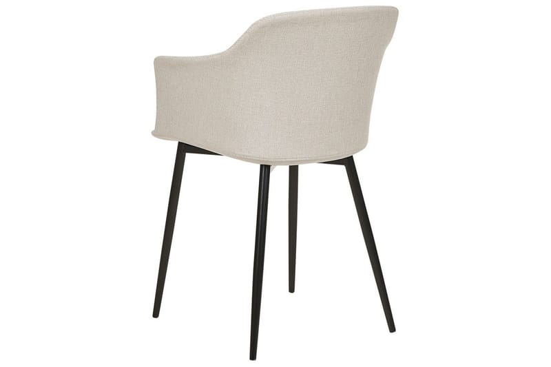 Sett med 2 spisestoler Elim - Beige, svart - Møbler - Stoler & lenestoler - Spisestuestoler & kjøkkenstoler