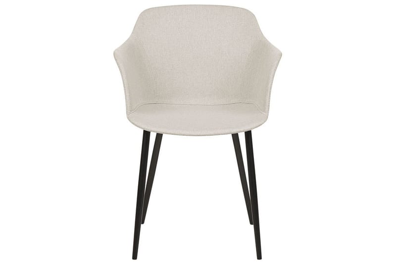 Sett med 2 spisestoler Elim - Beige, svart - Møbler - Stoler & lenestoler - Spisestuestoler & kjøkkenstoler