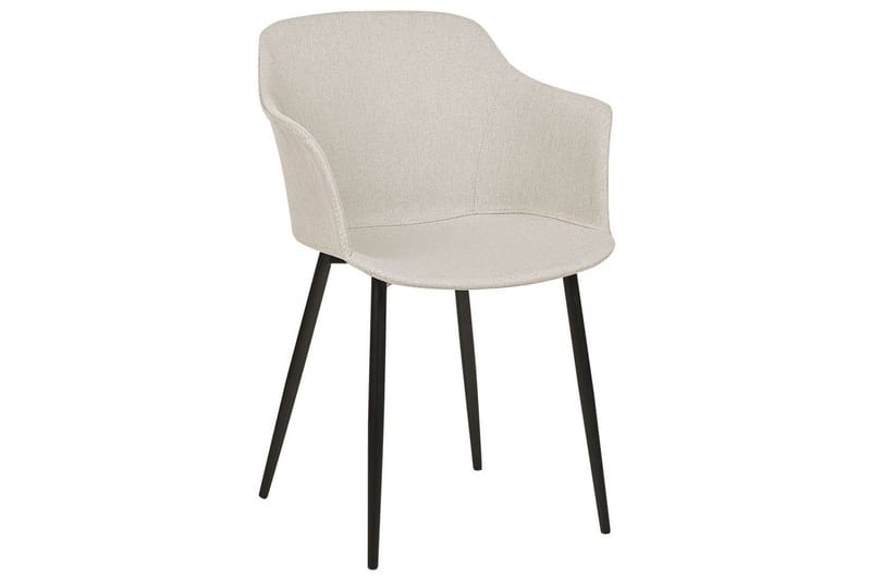 Sett med 2 spisestoler Elim - Beige, svart - Møbler - Stoler & lenestoler - Spisestuestoler & kjøkkenstoler