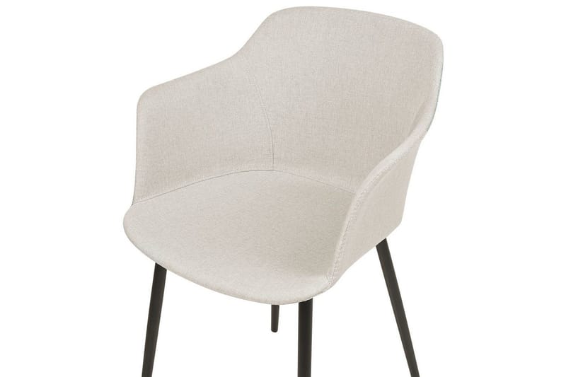 Sett med 2 spisestoler Elim - Beige, svart - Møbler - Stoler & lenestoler - Spisestuestoler & kjøkkenstoler