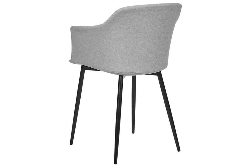 Sett med 2 spisestoler Elim - Grå, svart - Møbler - Stoler & lenestoler - Spisestuestoler & kjøkkenstoler