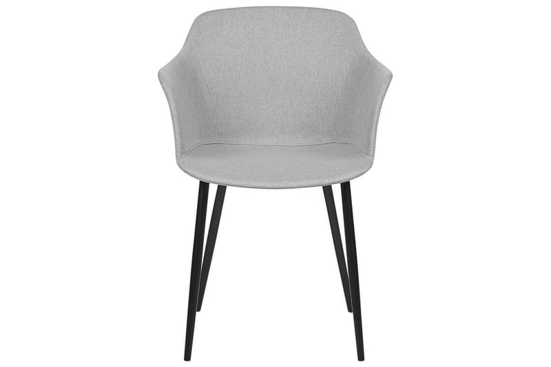 Sett med 2 spisestoler Elim - Grå, svart - Møbler - Stoler & lenestoler - Spisestuestoler & kjøkkenstoler