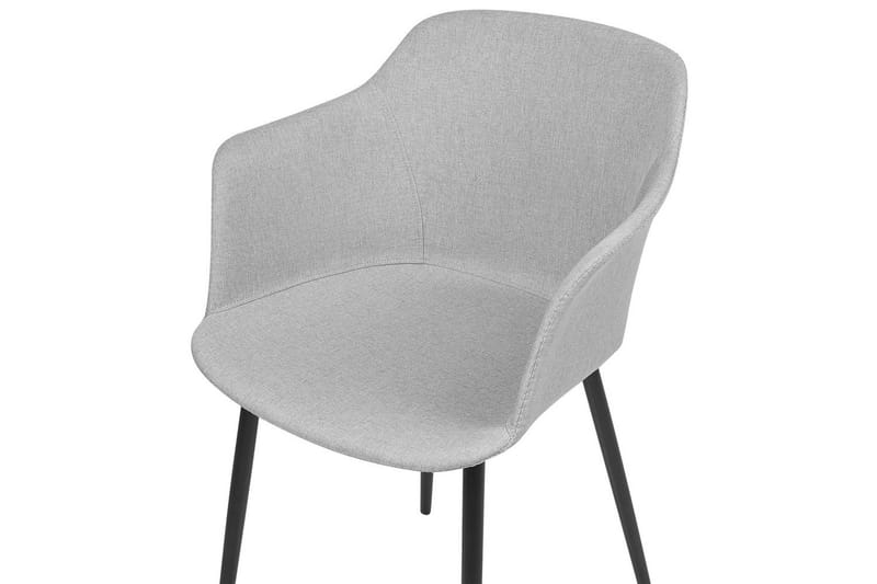 Sett med 2 spisestoler Elim - Grå, svart - Møbler - Stoler & lenestoler - Spisestuestoler & kjøkkenstoler