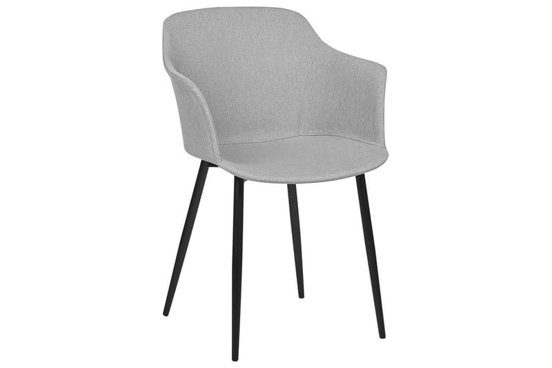 Sett med 2 spisestoler Elim - Grå, svart - Møbler - Stoler & lenestoler - Spisestuestoler & kjøkkenstoler