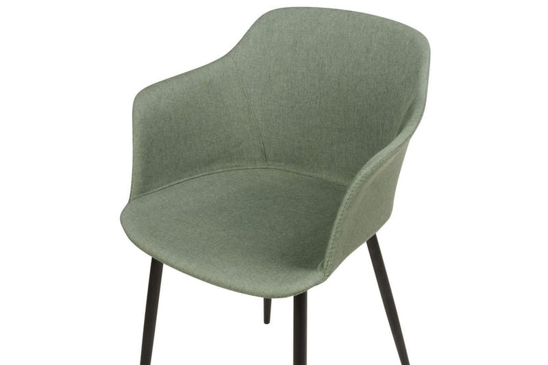 Sett med 2 spisestoler Elim - Grønn, Svart - Møbler - Stoler & lenestoler - Spisestuestoler & kjøkkenstoler