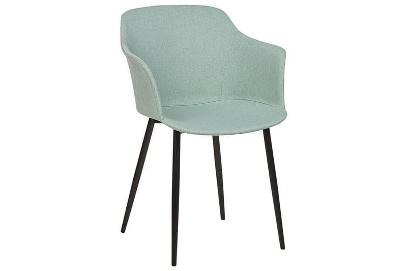Sett med 2 spisestoler Elim - Mintgrønn, Svart - Møbler - Stoler & lenestoler - Spisestuestoler & kjøkkenstoler