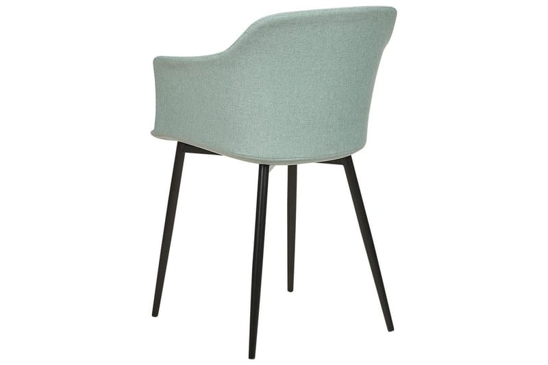 Sett med 2 spisestoler Elim - Mintgrønn, Svart - Møbler - Stoler & lenestoler - Spisestuestoler & kjøkkenstoler