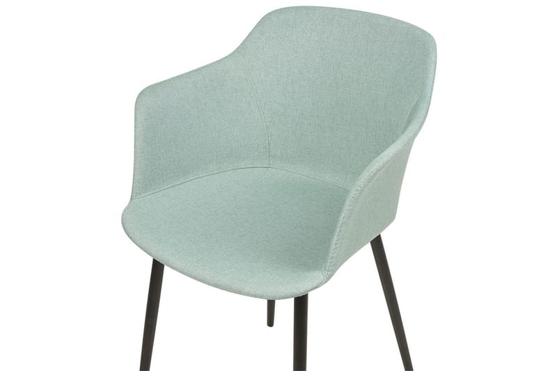 Sett med 2 spisestoler Elim - Mintgrønn, Svart - Møbler - Stoler & lenestoler - Spisestuestoler & kjøkkenstoler