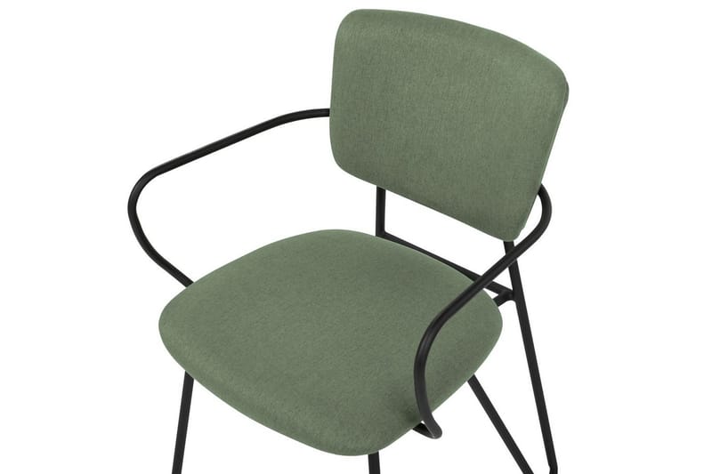 Sett med 2 spisestoler Elko - Grønn, Svart - Møbler - Stoler & lenestoler - Spisestuestoler & kjøkkenstoler