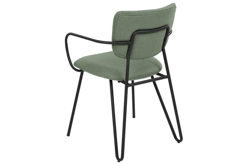 Sett med 2 spisestoler Elko - Grønn, Svart - Møbler - Stoler & lenestoler - Spisestuestoler & kjøkkenstoler