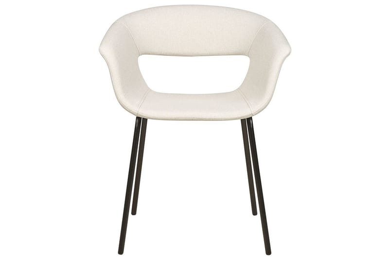 Sett med 2 spisestoler Elma - Beige, svart - Møbler - Stoler & lenestoler - Spisestuestoler & kjøkkenstoler