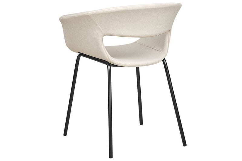 Sett med 2 spisestoler Elma - Beige, svart - Møbler - Stoler & lenestoler - Spisestuestoler & kjøkkenstoler