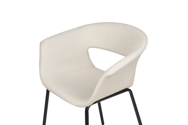 Sett med 2 spisestoler Elma - Beige, svart - Møbler - Stoler & lenestoler - Spisestuestoler & kjøkkenstoler