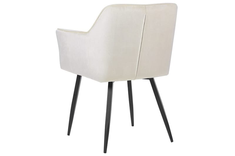 Sett med 2 spisestoler Jasmin - Beige, svart - Møbler - Stoler & lenestoler - Spisestuestoler & kjøkkenstoler