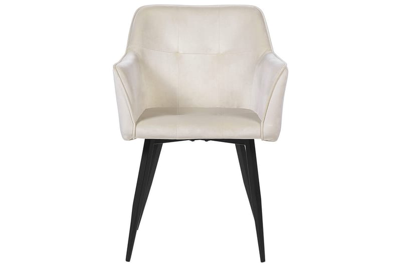 Sett med 2 spisestoler Jasmin - Beige, svart - Møbler - Stoler & lenestoler - Spisestuestoler & kjøkkenstoler