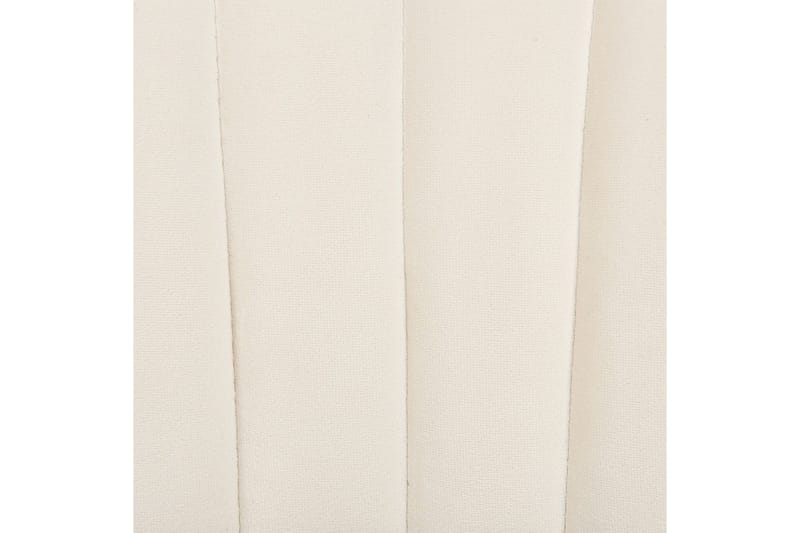 Sett med 2 spisestoler Mariposa - Kremhvit, Svart/Fløyel - Møbler - Stoler & lenestoler - Spisestuestoler & kjøkkenstoler