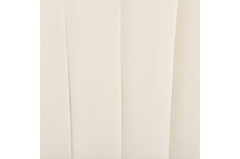 Sett med 2 spisestoler Mariposa - Kremhvit, Svart/Fløyel - Møbler - Stoler & lenestoler - Spisestuestoler & kjøkkenstoler