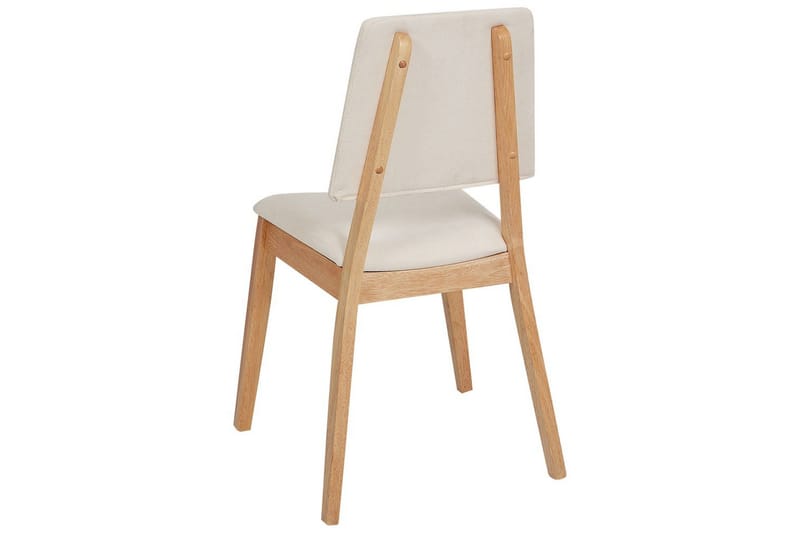 Sett med 2 spisestoler Merrill - Lyst tre, beige - Møbler - Stoler & lenestoler - Spisestuestoler & kjøkkenstoler