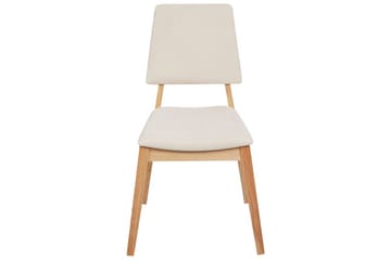 Sett med 2 spisestoler Merrill - Lyst tre, beige - Møbler - Stoler & lenestoler - Spisestuestoler & kjøkkenstoler