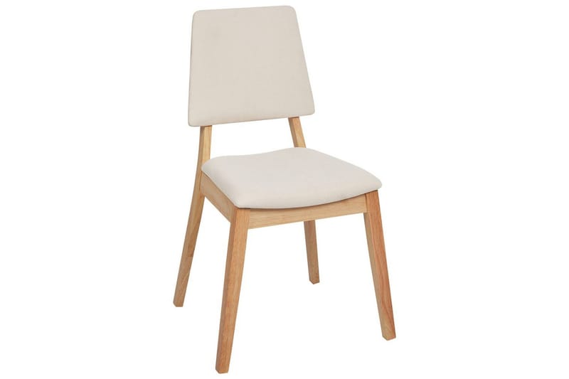 Sett med 2 spisestoler Merrill - Lyst tre, beige - Møbler - Stoler & lenestoler - Spisestuestoler & kjøkkenstoler