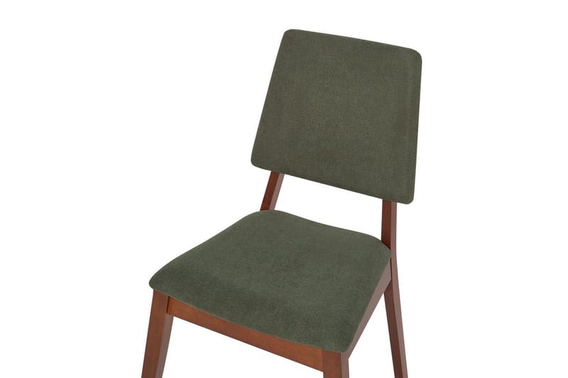 Sett med 2 spisestoler Merrill - Mørkt tre, grønt - Møbler - Stoler & lenestoler - Spisestuestoler & kjøkkenstoler