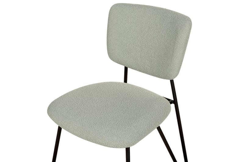 Sett med 2 spisestoler Nelko - Grønn, Svart - Møbler - Stoler & lenestoler - Spisestuestoler & kjøkkenstoler