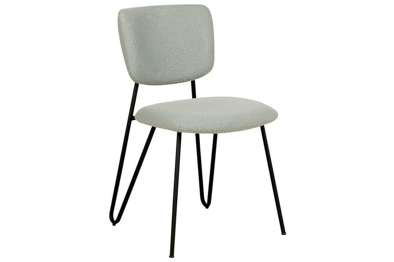 Sett med 2 spisestoler Nelko - Grønn, Svart - Møbler - Stoler & lenestoler - Spisestuestoler & kjøkkenstoler