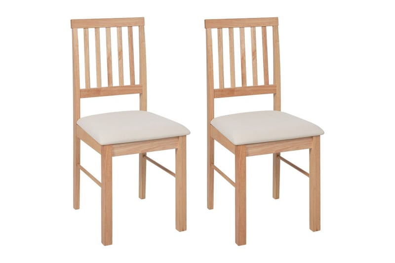 Sett med 2 spisestoler Orono, Lyst tre, beige