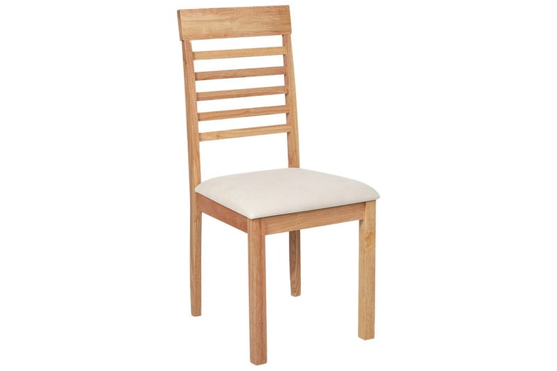 Sett med 2 spisestoler Ortley - Lyst tre, beige - Møbler - Stoler & lenestoler - Spisestuestoler & kjøkkenstoler