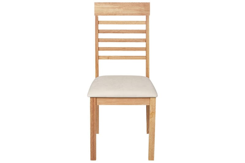 Sett med 2 spisestoler Ortley - Lyst tre, beige - Møbler - Stoler & lenestoler - Spisestuestoler & kjøkkenstoler