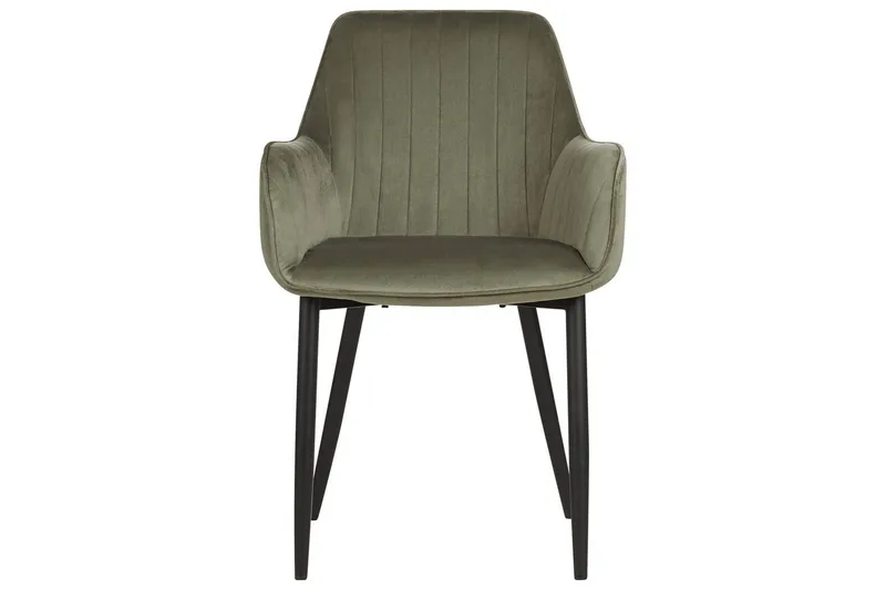 Sett med 2 spisestoler Wellston - Grønn, svart, Grønn, Svart - Møbler - Stoler & lenestoler - Spisestuestoler & kjøkkenstoler