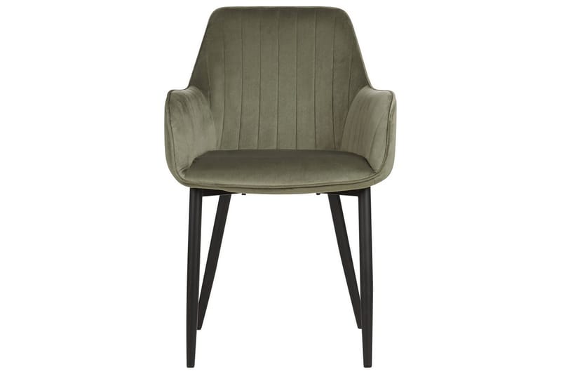 Sett med 2 spisestoler Wellston - Grønn, svart, Grønn, Svart - Møbler - Stoler & lenestoler - Spisestuestoler & kjøkkenstoler