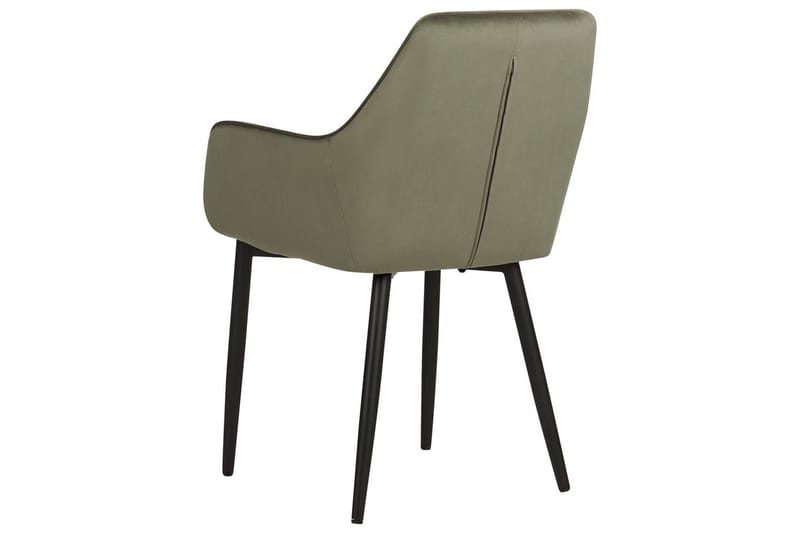 Sett med 2 spisestoler Wellston - Grønn, svart, Grønn, Svart - Møbler - Stoler & lenestoler - Spisestuestoler & kjøkkenstoler