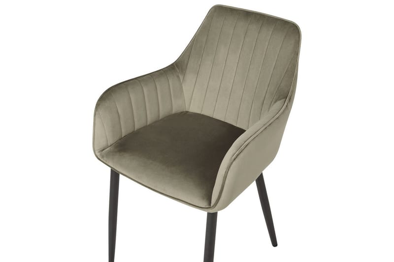 Sett med 2 spisestoler Wellston - Grønn, svart, Grønn, Svart - Møbler - Stoler & lenestoler - Spisestuestoler & kjøkkenstoler