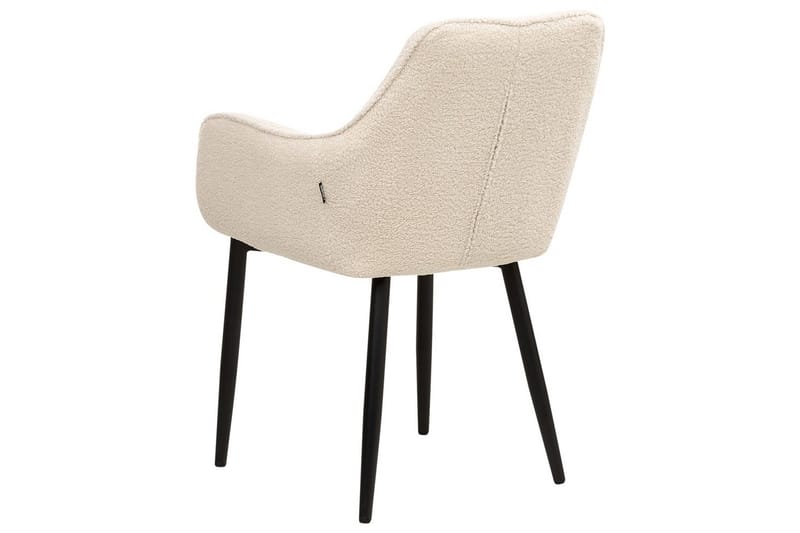 Sett med 2 spisestuestoler Alden - Beige, svart - Møbler - Stoler & lenestoler - Spisestuestoler & kjøkkenstoler