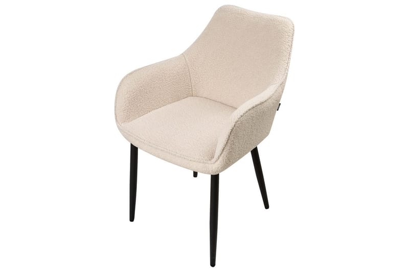 Sett med 2 spisestuestoler Alden - Beige, svart - Møbler - Stoler & lenestoler - Spisestuestoler & kjøkkenstoler