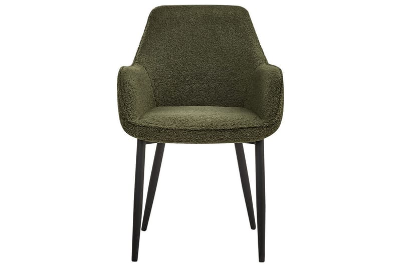 Sett med 2 spisestuestoler Alden - Grønn, Svart - Møbler - Stoler & lenestoler - Spisestuestoler & kjøkkenstoler