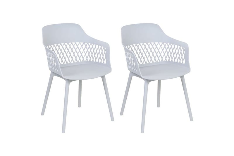 Sett med 2 spisestuestoler Almira - Grå - Møbler - Stoler & lenestoler - Spisestuestoler & kjøkkenstoler