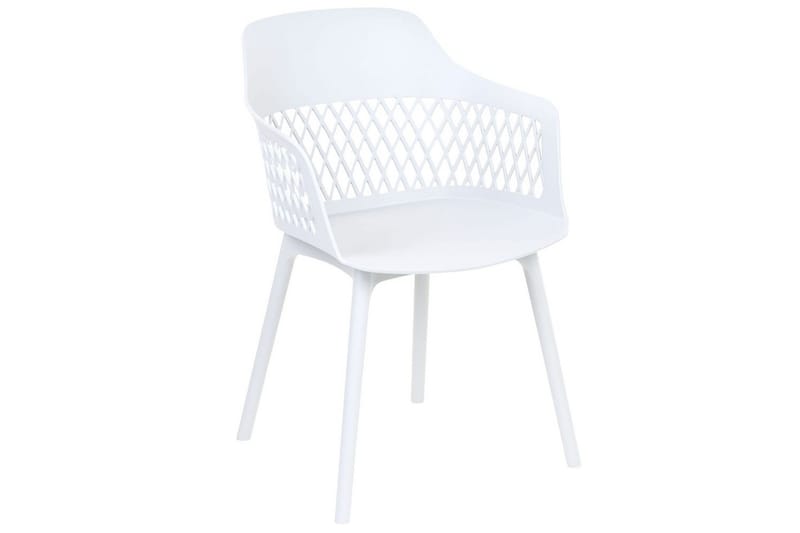 Sett med 2 spisestuestoler Almira - Hvit - Møbler - Stoler & lenestoler - Spisestuestoler & kjøkkenstoler